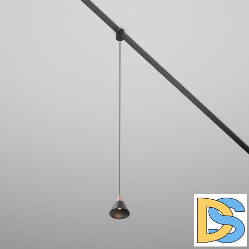 Трековый подвесной магнитный светильник Maytoni Cono TR166-1-7W3K-M-B