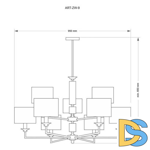 Подвесная люстра Kutek Mood Artu ART-ZW-8 (N)