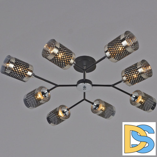 Люстра на штанге Reluce 01405-3.3-08B BK+CR