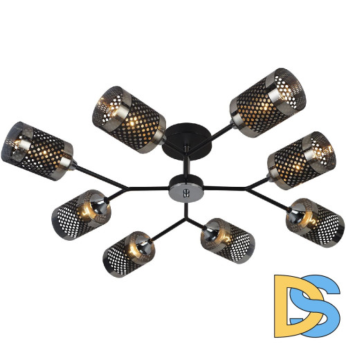 Люстра на штанге Reluce 01405-3.3-08B BK+CR