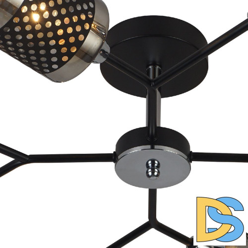 Люстра на штанге Reluce 01405-3.3-08B BK+CR