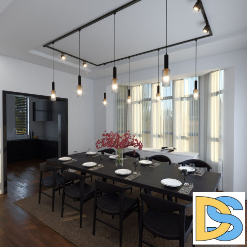 Однофазный шинопровод черный Elektrostandard Track Rail BK Surface 4690389178504