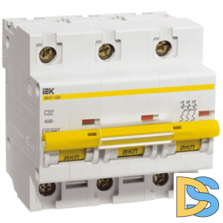 Автоматический выключатель IEK ВА47-100 3P 100А