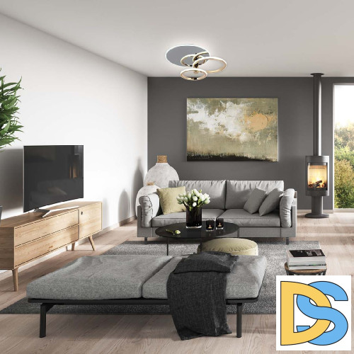 Потолочная люстра Escada Contour 10213/2LED BL Chrome