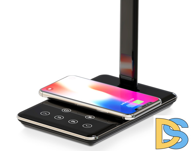 Настольная лампа с беспроводной зарядкой и USB портом Ambrella Light Desk DE582