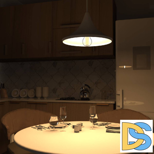 Лампа светодиодная филаментная Gauss E27 30W 2700K прозрачная 102902130