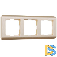 Рамка на 3 поста Werkel Stream шампань W0032111 4690389162305