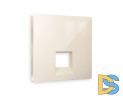 Лицевая панель для компьютерной/телефонной розетки RJ-45/RJ-11 Ambrella Volt Alfa AP3120