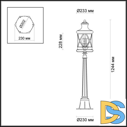 Уличный светильник Odeon Light Sation 4045/3F