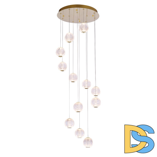 Подвесная люстра DeLight Collection Elliot Diamante MD20001012-12A gold