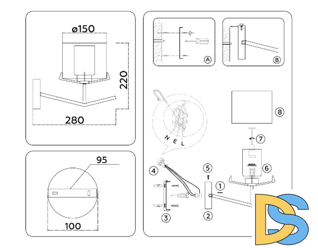 Бра Ambrella Light High Light Modern LH57010