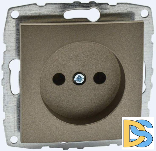 Розетка без земли Mono Electric Despina-Larissa 16А 250В бронза 500-002322-116