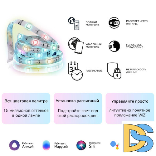 Светодиодная лента Gauss 4W/m 54LED/m RGBW 3M 5010122