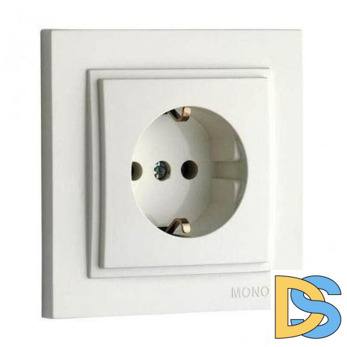 Розетка с заземлением Mono Electric Despina 16А 250В слоновая кость 102-010021-117
