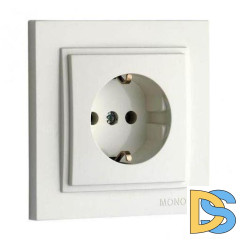 Розетка с заземлением Mono Electric Despina 16А 250В слоновая кость 102-010021-117