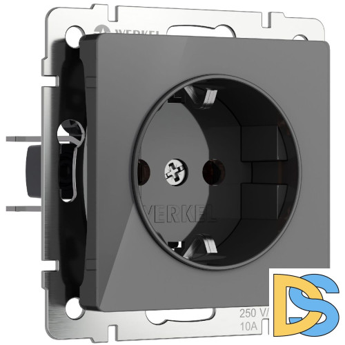 Розетка с заземлением Werkel 4690389197505 W1171044 a064090