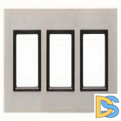 Рамка 3-ая (тройная), Лунный алюминий, серия UNICA TOP/CLASS, Schneider Electric