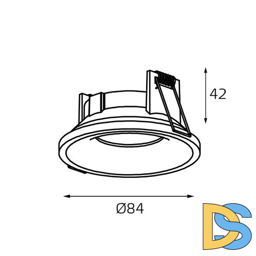 Встраиваемый светильник Italline IT07-7010 white