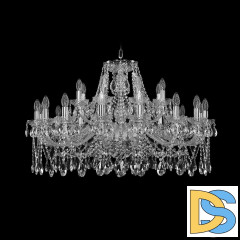 Подвесная люстра Bohemia Ivele Crystal 1413/16+8/360 Ni