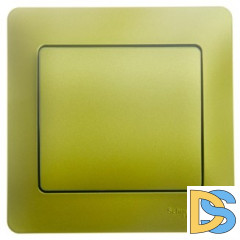 Выключатель 1-клавишный , Фисташковый, серия Glossa, Schneider Electric