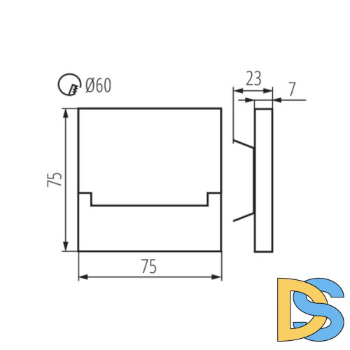 Подсветка для лестниц и ступеней Kanlux Sabik Led CW 23110