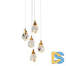 Подвесной светильник Delight Collection Crystal rock II 9701P/5R brass