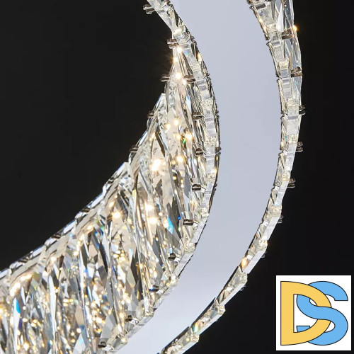 Подвесная люстра Delight Collection D8010P/2R/D800+600 silver