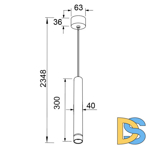 Подвесной светильник Mantra Split 8878