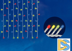 Светодиодная гирлянда Uniel (07943) занавес разноцветный ULD-C2030-240/DTA Multi IP20