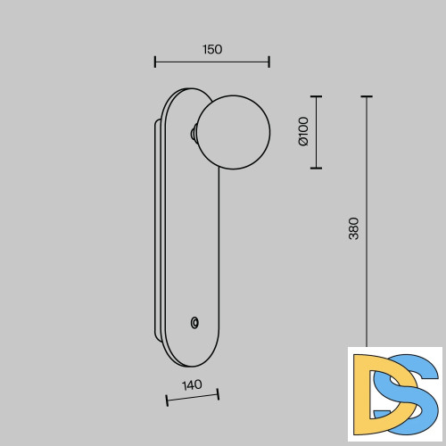 Настенный светильник Modestyle MS.203.380 GD