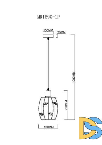 Подвесной светильник MyFar Huston MR1690-1P