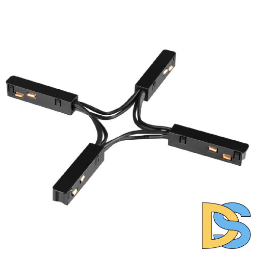 Соединитель гибкий токопроводящий X-образный для низковольтного шинопровода Novotech Flum 135178