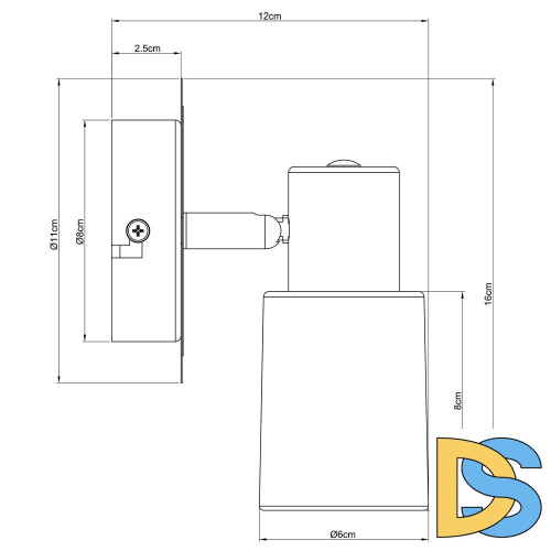 Спот Arte Lamp A4510AP-1SS