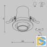 Встраиваемый светильник Maytoni Hidden DL045-01-10W3K-B