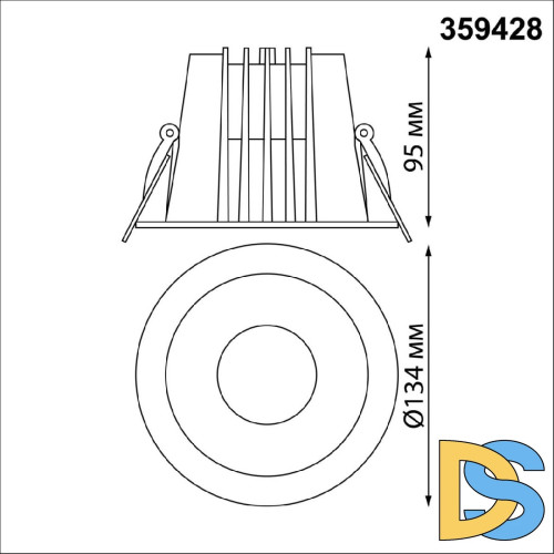 Встраиваемый светильник Novotech Lang 359428