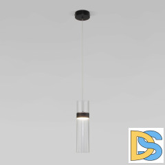 Подвесной светильник Eurosvet Lumen 50244/1 LED черный/прозрачный a061288