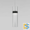 Подвесной светильник Eurosvet Lumen 50244/1 LED черный/прозрачный a061288