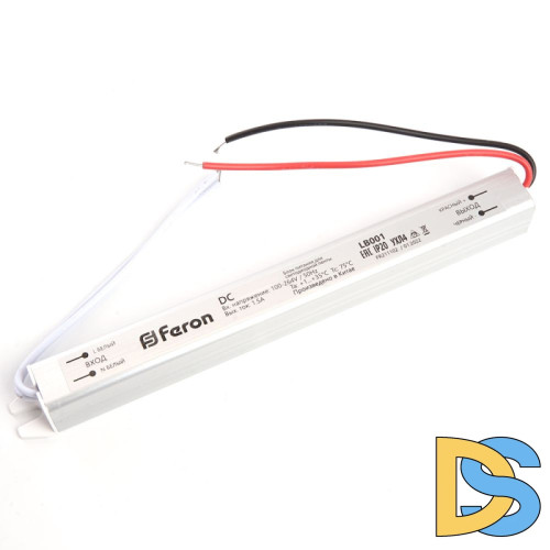 Трансформатор для светодиодной ленты Feron LB001 24Вт 12В IP20 48011