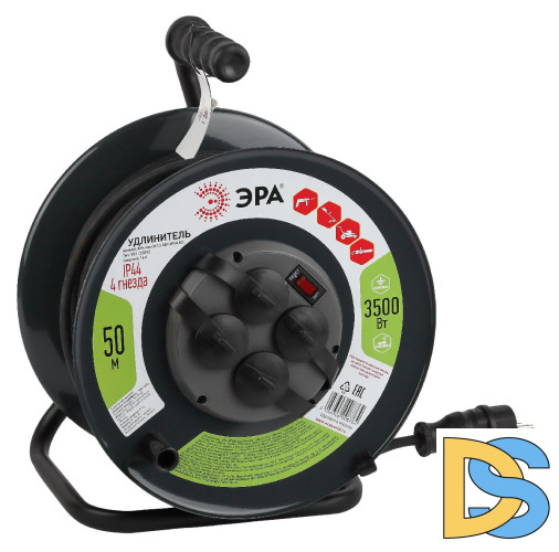 Удлинитель силовой Эра RMx-4es-3x1.5-50m-IP44(KG) Б0046804