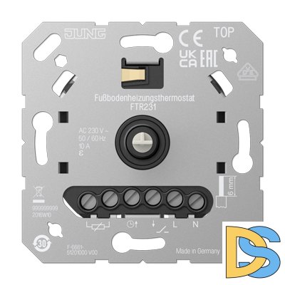 Механизм терморегулятора теплого пола с датчиком Jung FTR231