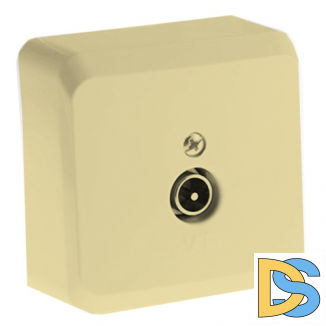 Розетка Этюд TV кремовая
