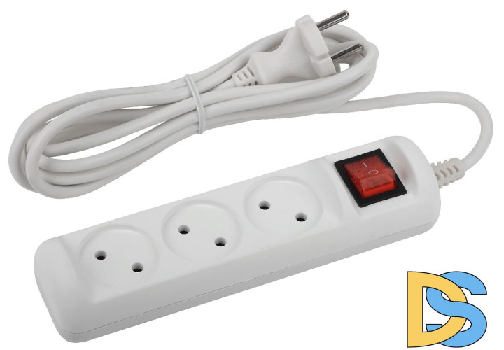 Удлинитель электрический Эра U-3s-3m-2x1 Б0044050