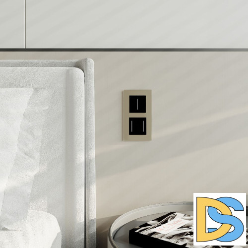 Сенсорный выключатель двухклавишный с подсветкой Werkel 4690389198052 W4522008 a063602