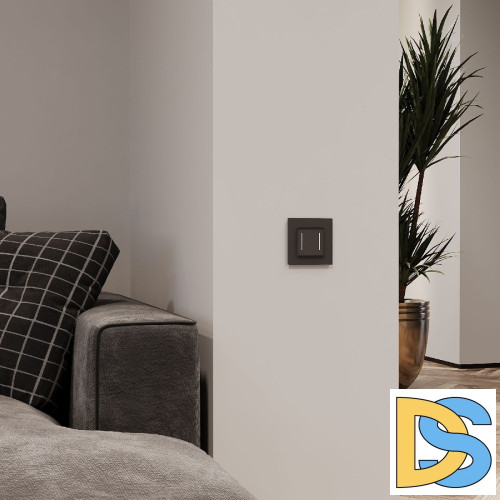 Сенсорный выключатель двухклавишный с подсветкой Werkel 4690389198052 W4522008 a063602