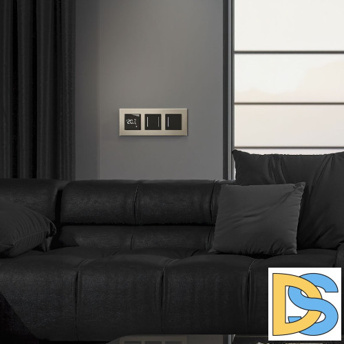 Сенсорный выключатель двухклавишный с подсветкой Werkel 4690389198052 W4522008 a063602