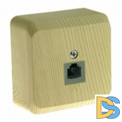 Розетка Этюд RJ11 сосна