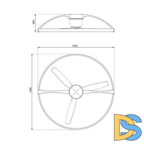 Потолочная люстра-вентилятор Mantra Nepal 7531