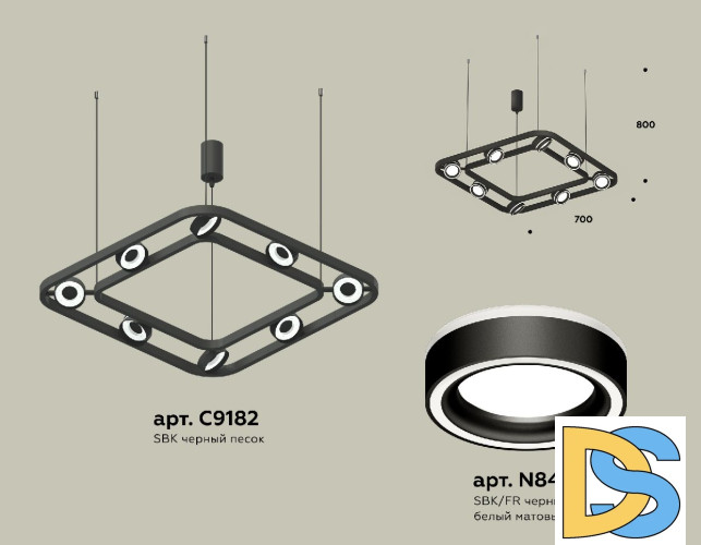 Подвесная люстра Ambrella Light Traditional (C9182, N8434) XB9182151