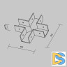 Коннектор X-образный для профиля Maytoni Elasity O-TR001-CC