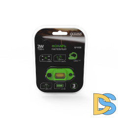 Налобный светодиодный фонарь Gauss аккумуляторный 30х60 150 лм GF408